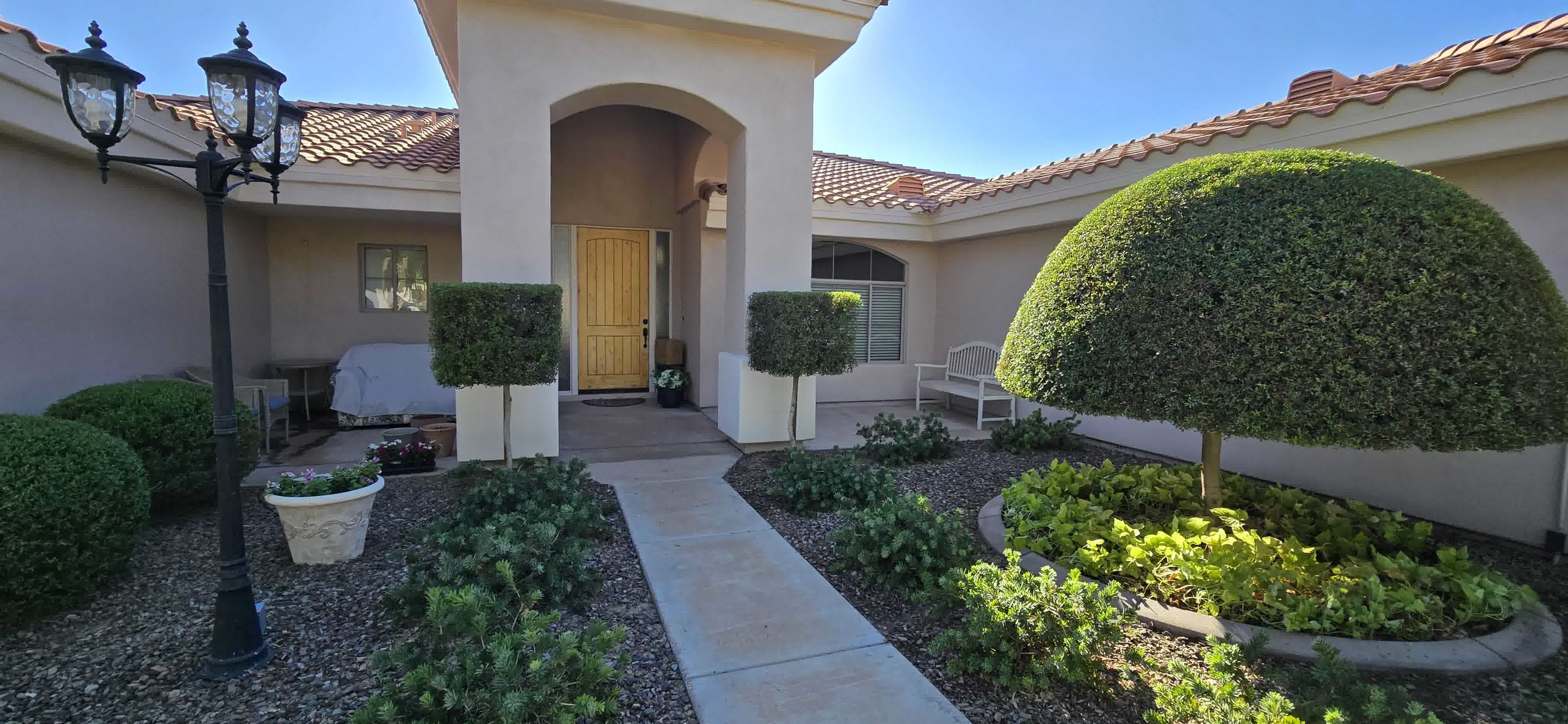 Tree trimming and shrub care project in Phoenix, Arizona
